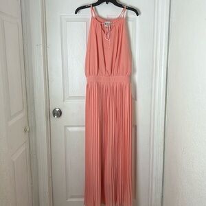 Peach Bottom Ruffle Dress